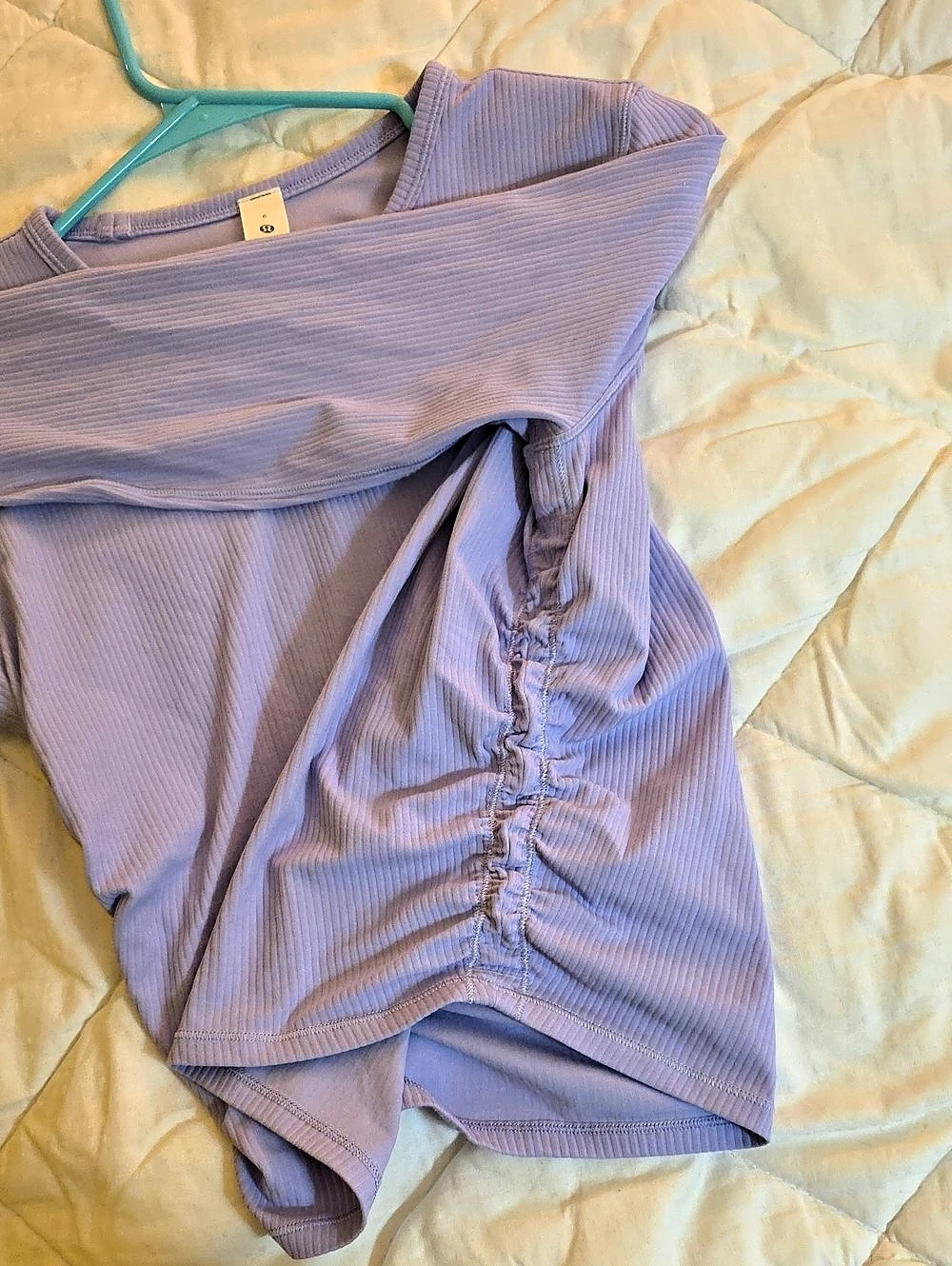 lululemon All It Takes Long Sleeve *Ribbed Nulu Long Sleeve Ruching Top in - Picture 5 of 5